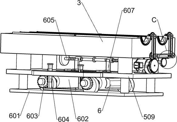 Steel pipe painting device for building