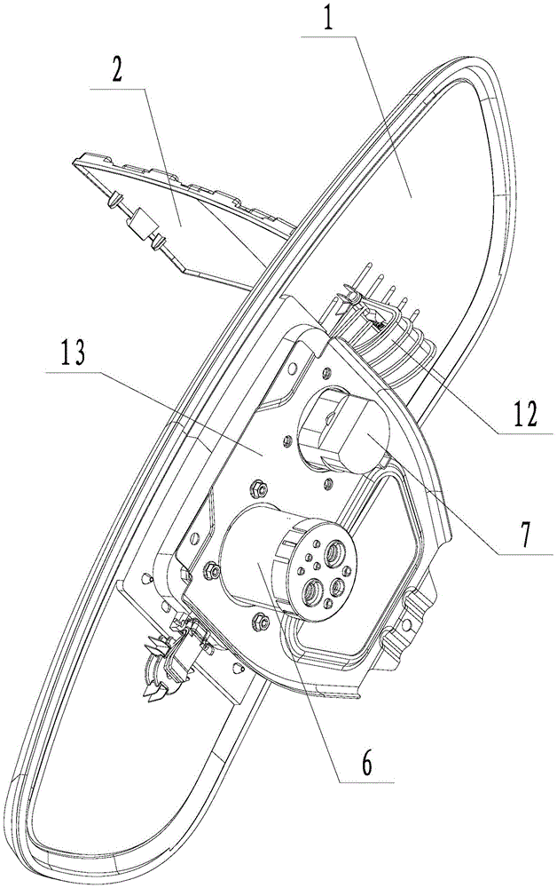 Automobile charging port cover structure