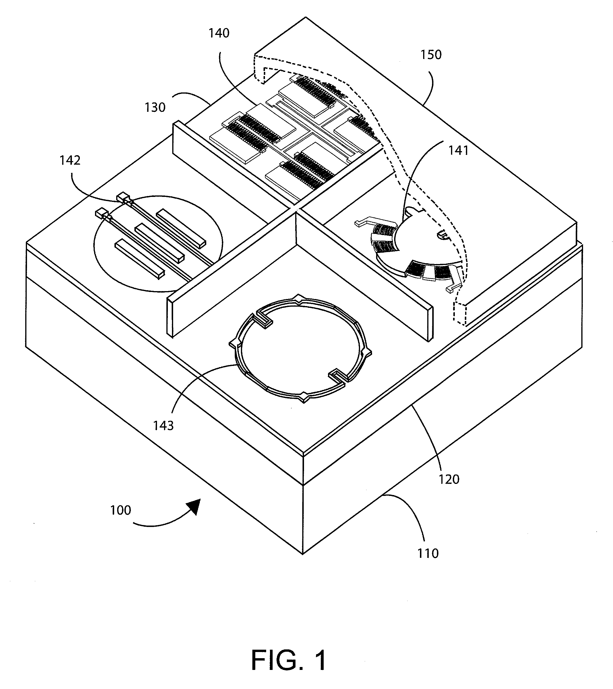 Integrated system on chip using multiple MEMS and CMOS devices