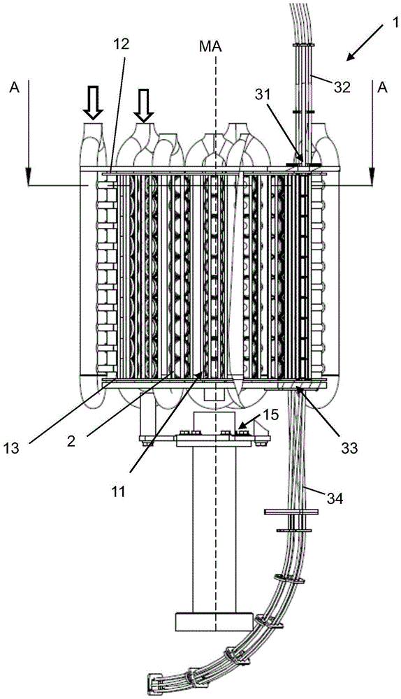 Apparatus and method for sterilizing closures for containers