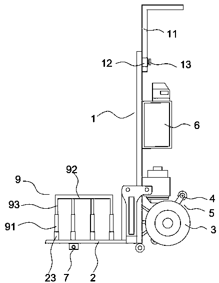 A capacitor handling platform capable of climbing buildings