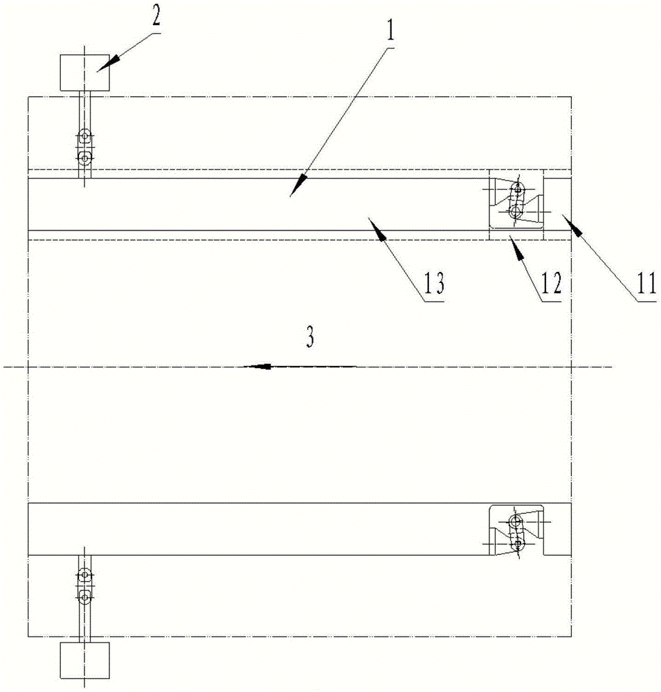 A three-sonic wind tunnel test section expansion angle adjustment mechanism