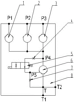 An anti-shock electromagnetic unloading valve for a straight-arm truck-mounted crane