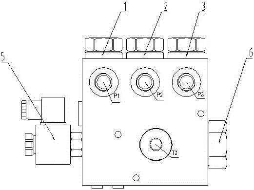 An anti-shock electromagnetic unloading valve for a straight-arm truck-mounted crane