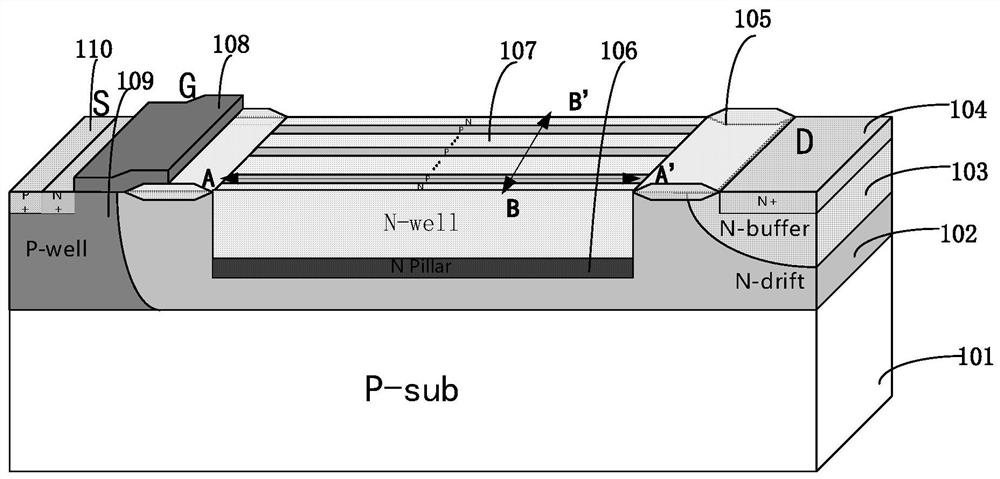 Lateral double-diffused metal oxide semiconductor device and manufacturing method thereof, and electronic device