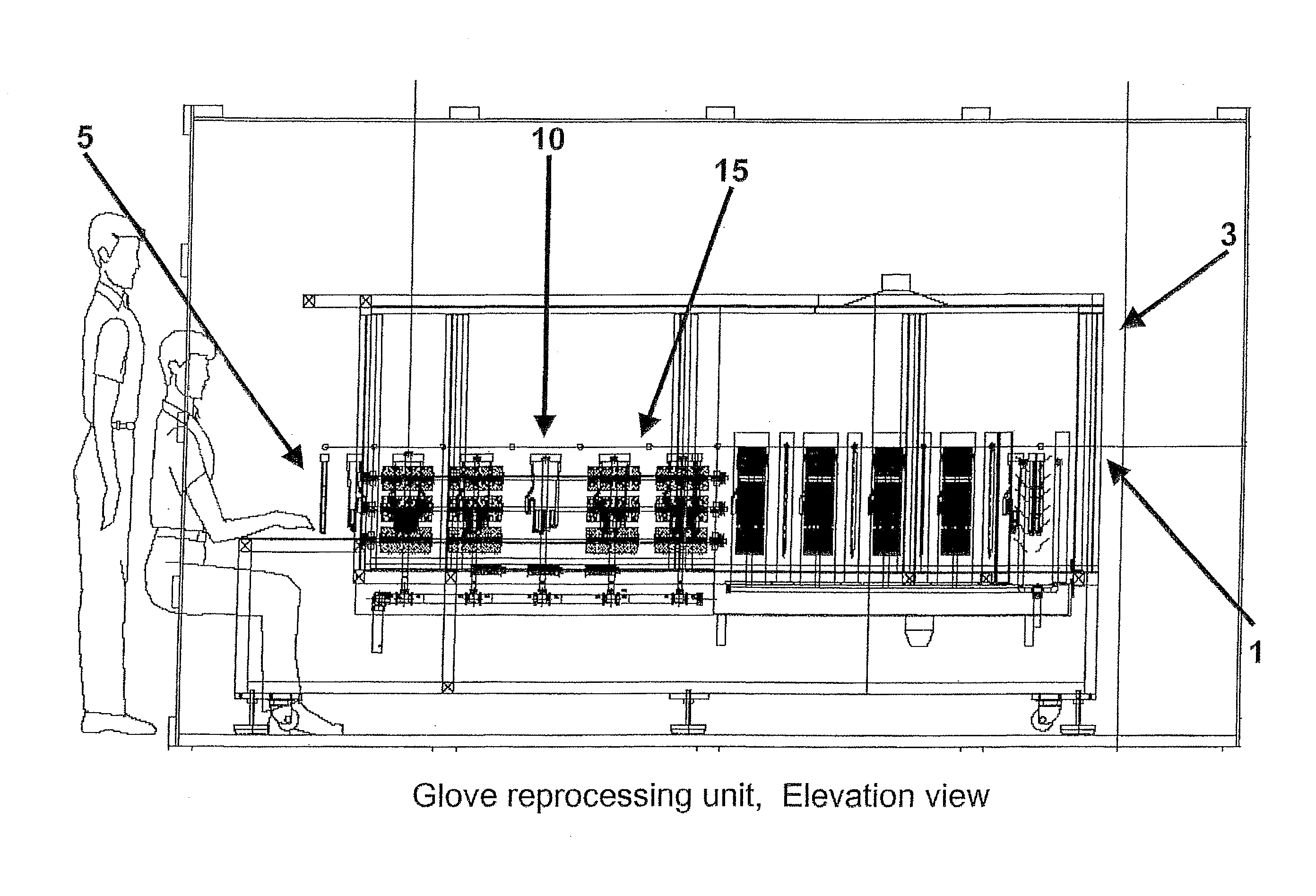 System for the processing of reusable gloves