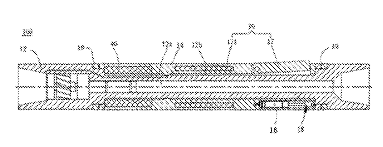 Static push-the-bit rotary guiding device