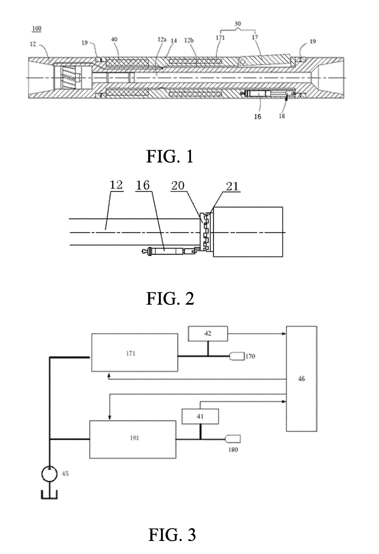 Static push-the-bit rotary guiding device