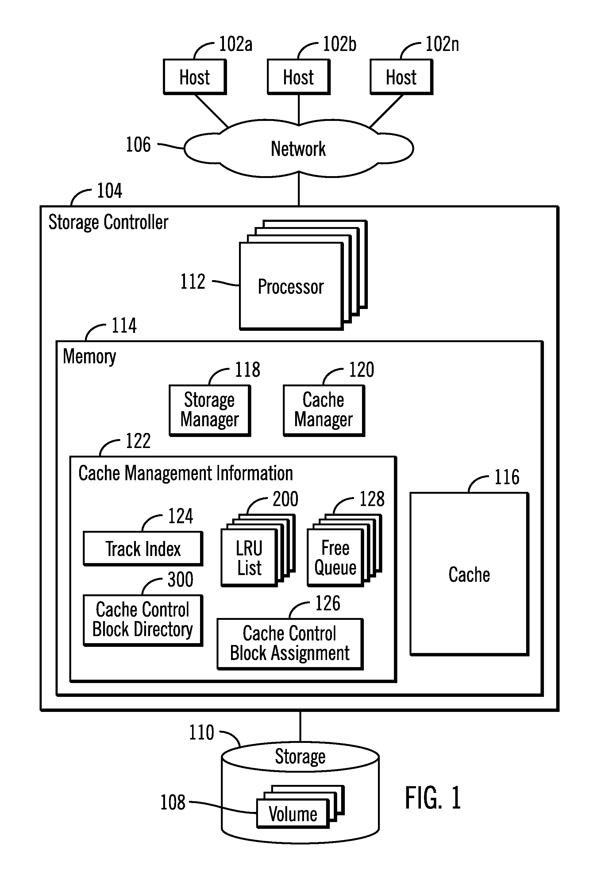 Assigning cache control blocks and cache lists to multiple processors to cache and demote tracks in a storage system