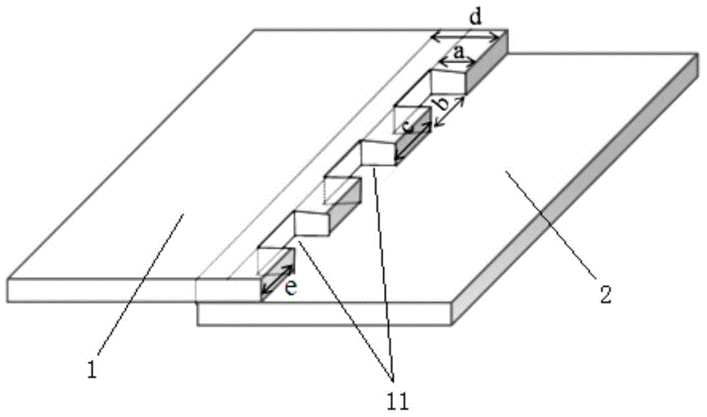 Connection method for improving strength of overlap joints