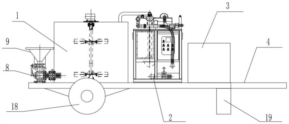 Small movable slurry purification integrated machine