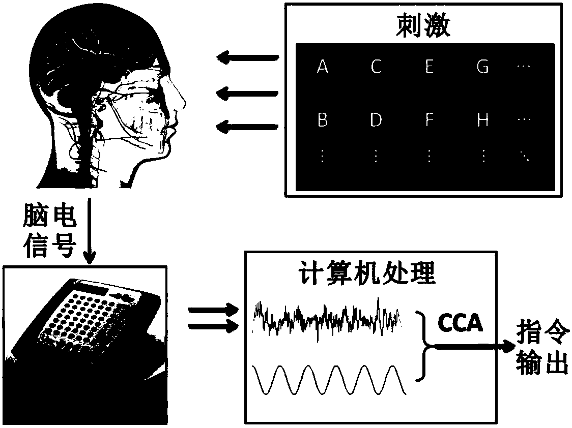 A Brain-Computer Interface Communication System Based on Asymmetric Visual Evoked Potentials