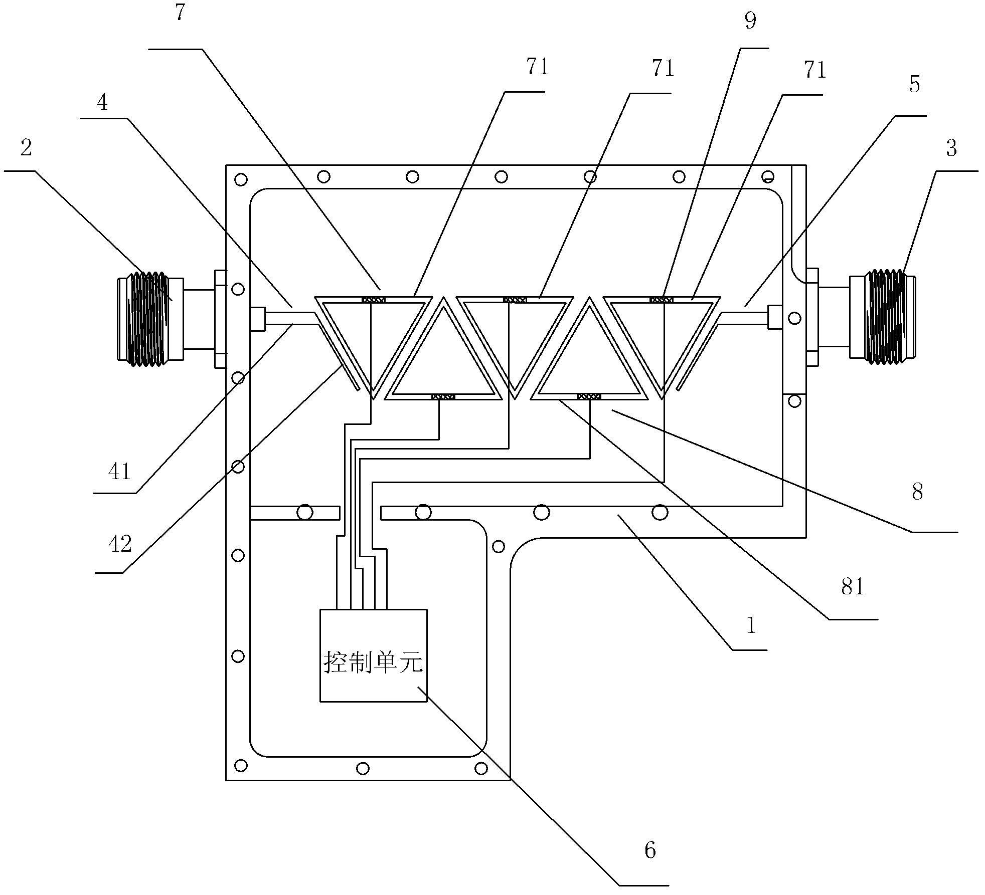 Radio frequency filter capable of automatically sensing and rapidly regulating frequency and bandwidth