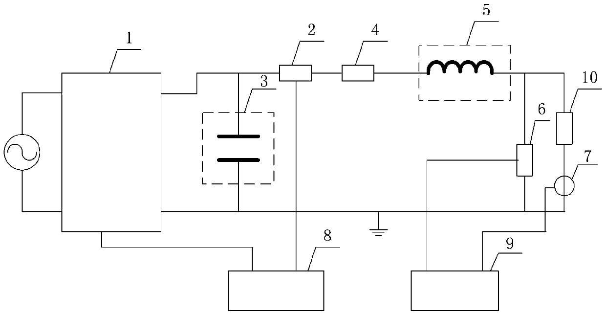 Long-time voltage tolerance test device and method for direct-current transfer switch lightning arrester