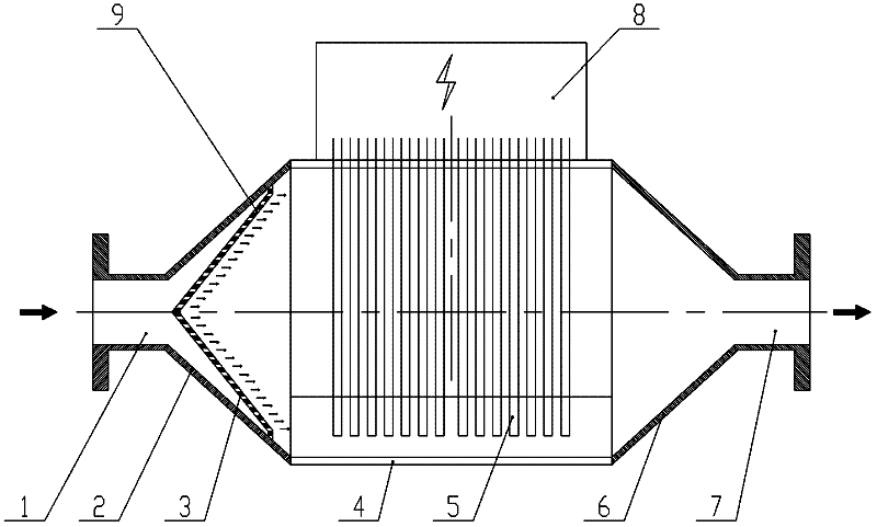 Flow equalization device for air electric heater