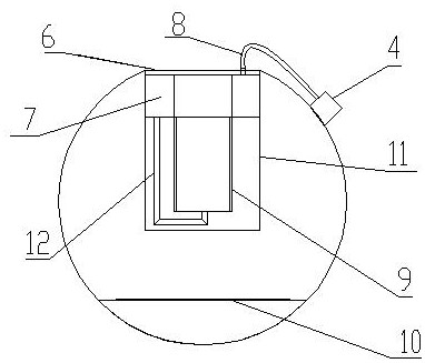 A floating target for shooting floating mines on water