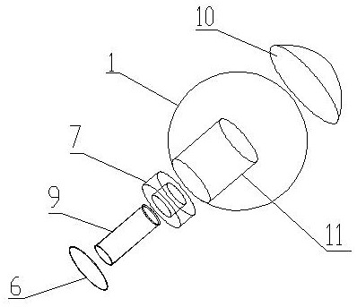 A floating target for shooting floating mines on water