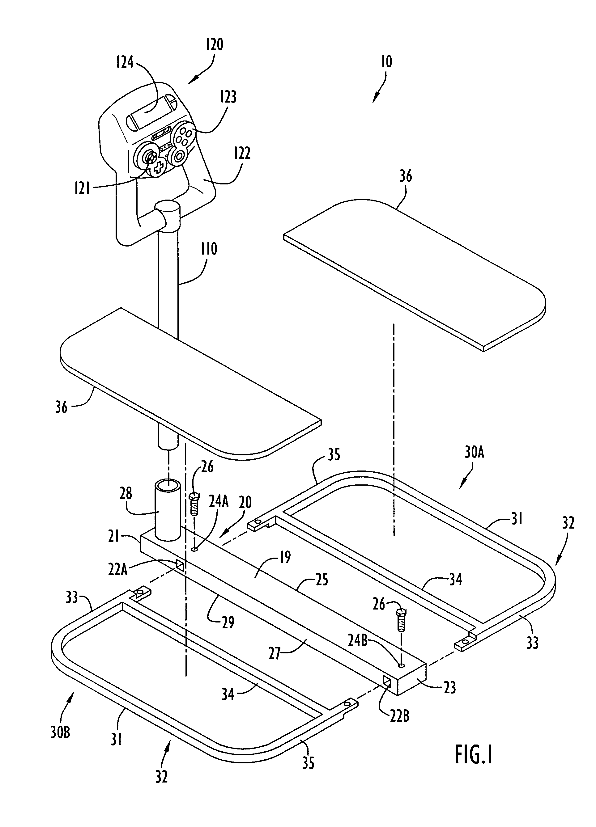 Isometric exercise system and method of facilitating user exercise during video game play