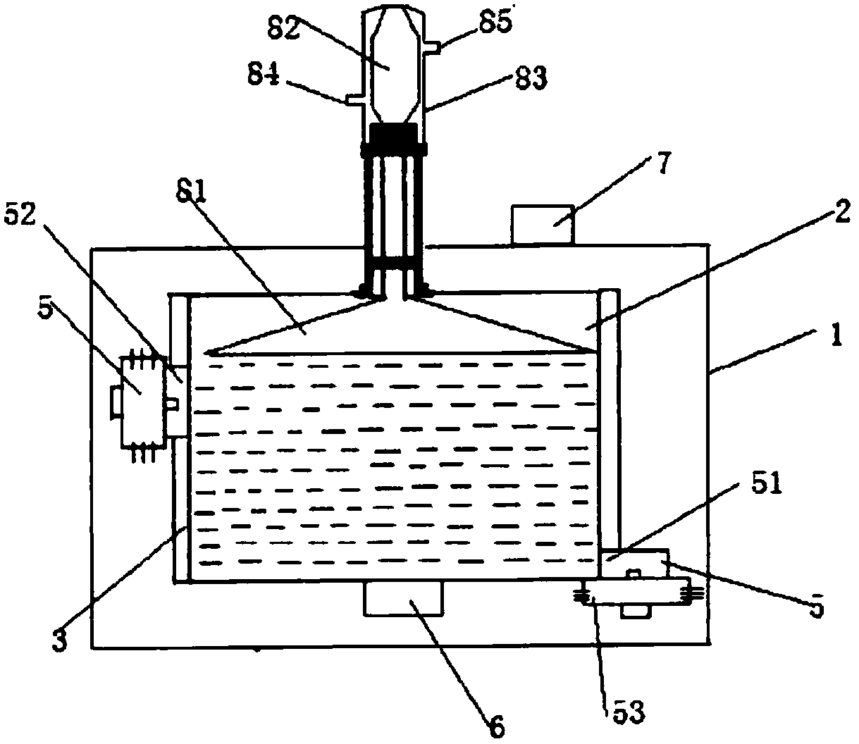 Ultrasonic microwave extraction system with flow-returning device
