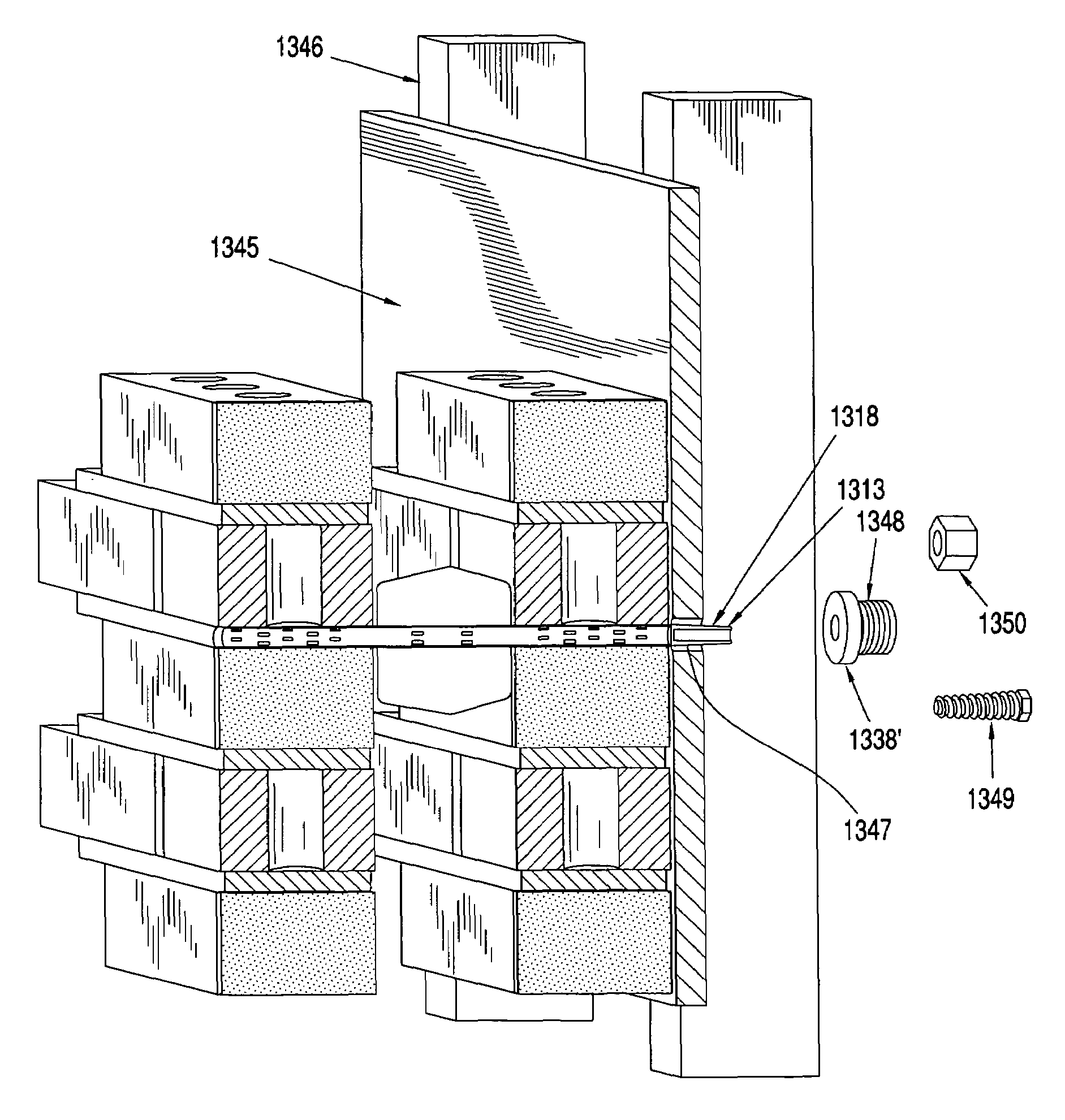 Masonry wall anchoring system