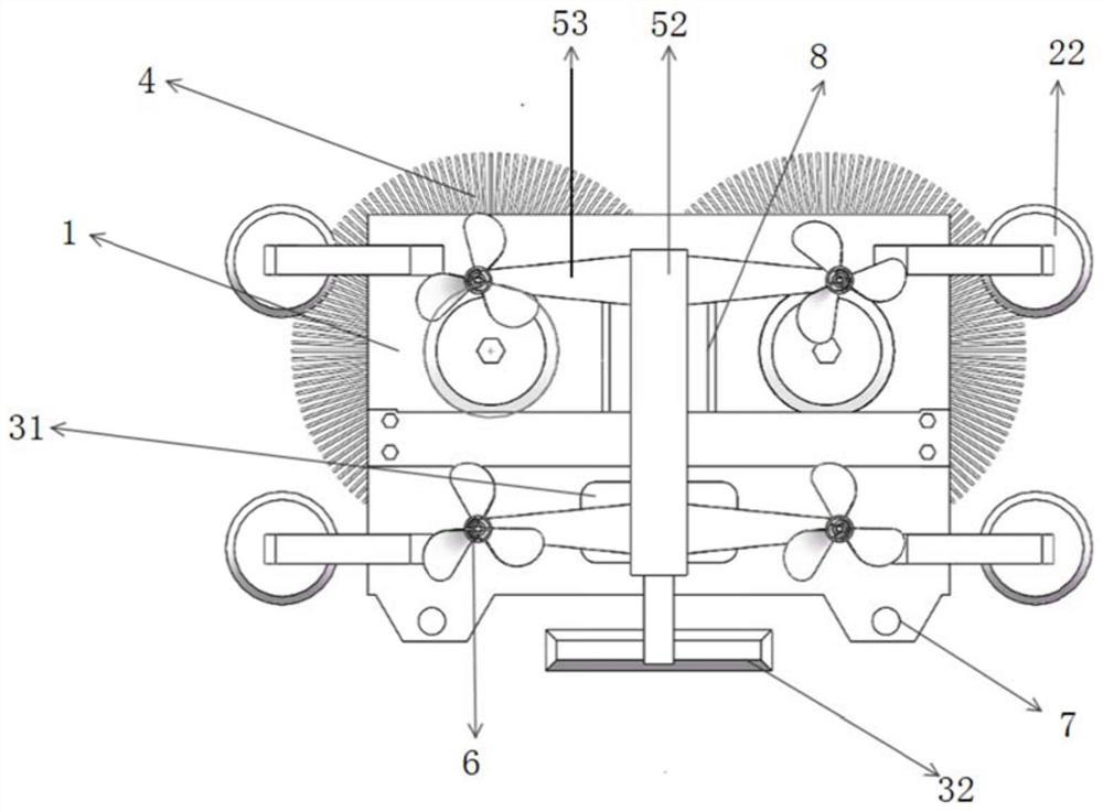 Unmanned aerial vehicle high-rise cleaning device