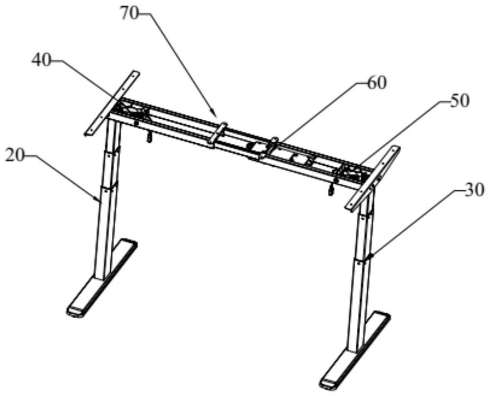 Lifting table with function of automatically adjusting levelness