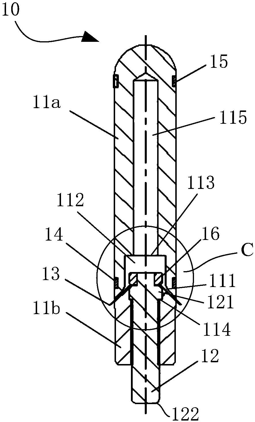 Conveying device, cardiac pacing device and fixing structure