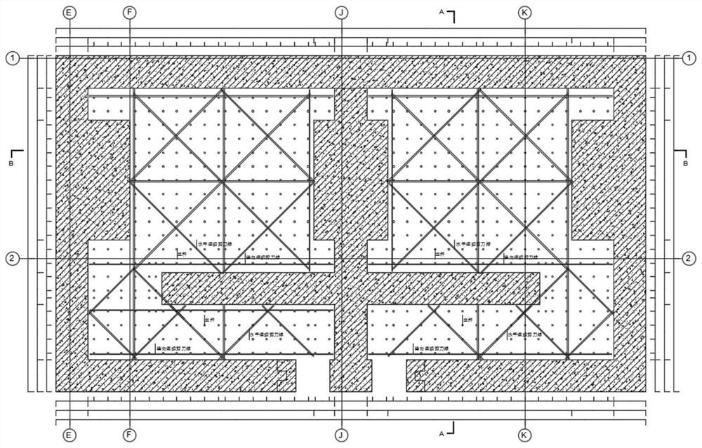 Construction method of super-thick overweight radiation protection concrete cast-in-place beam plate formwork supporting system