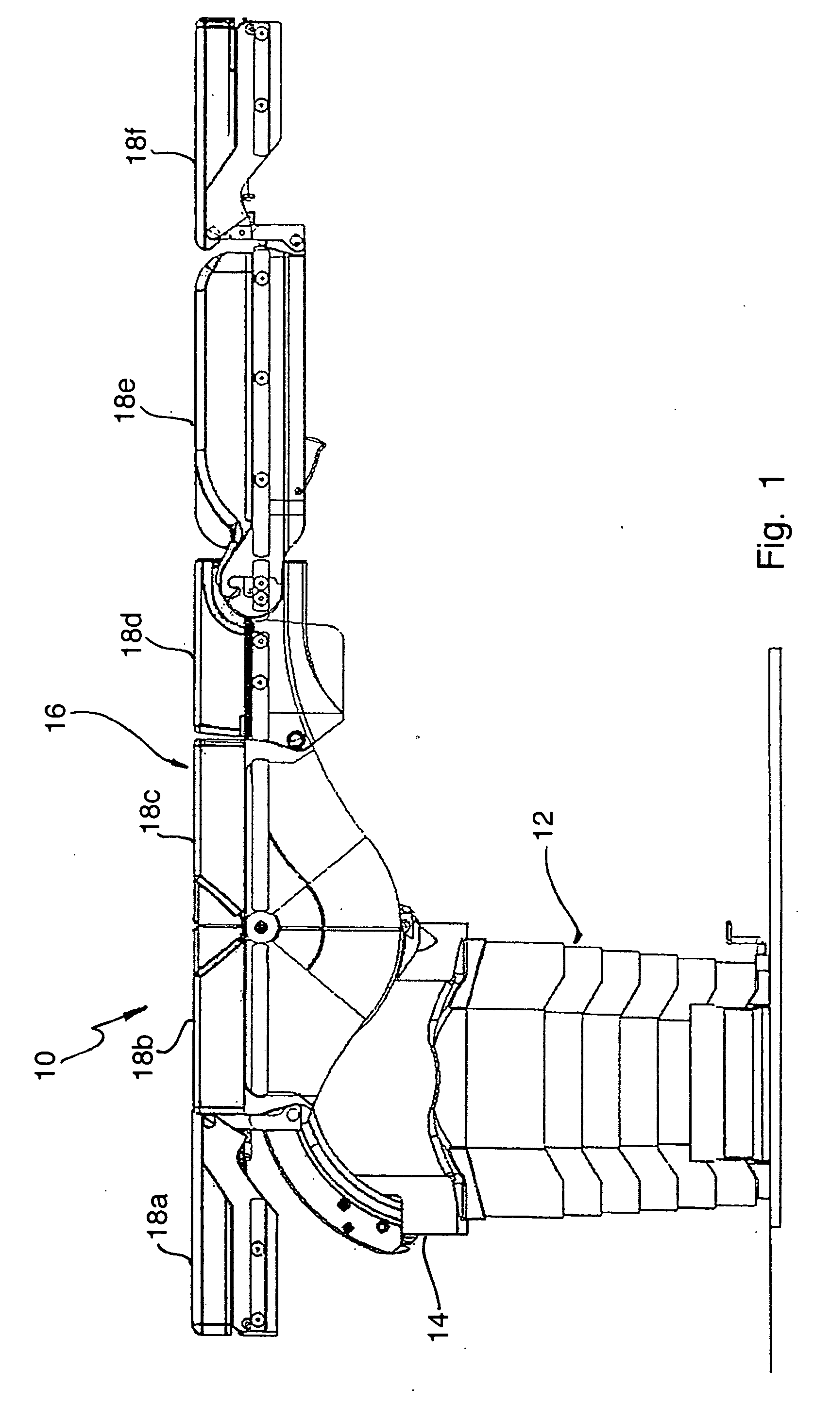 Device for adjusting an operating table