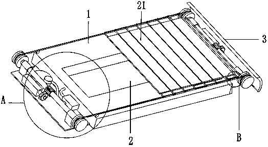 A low wind resistance protection device for preventing pantograph from icing