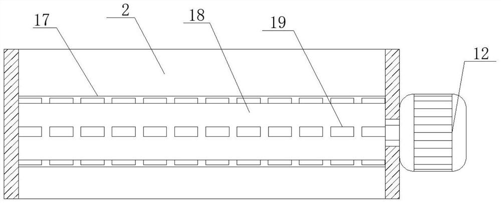 Construction waste cyclic crushing device