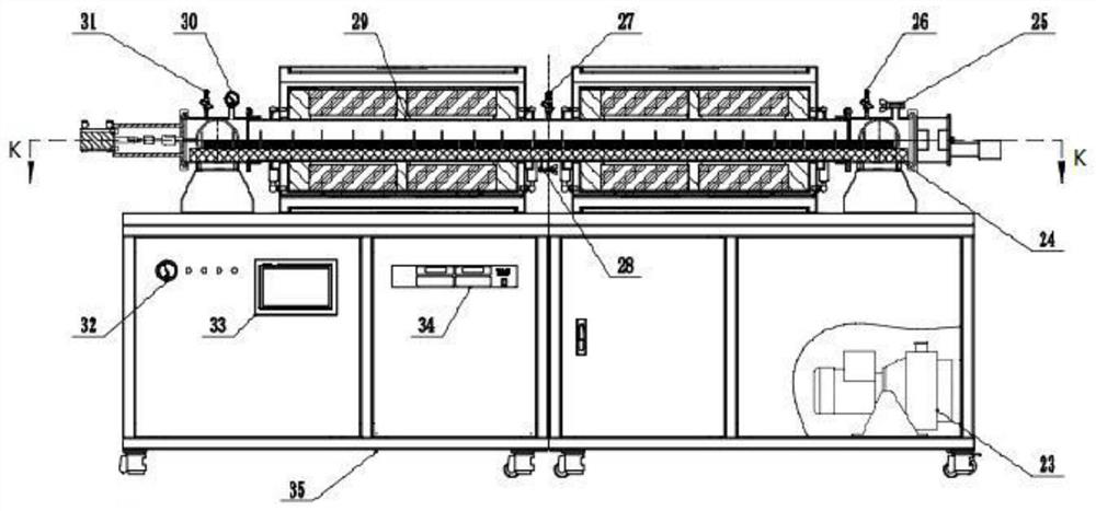 Continuous self-cleaning glass substrate growth equipment