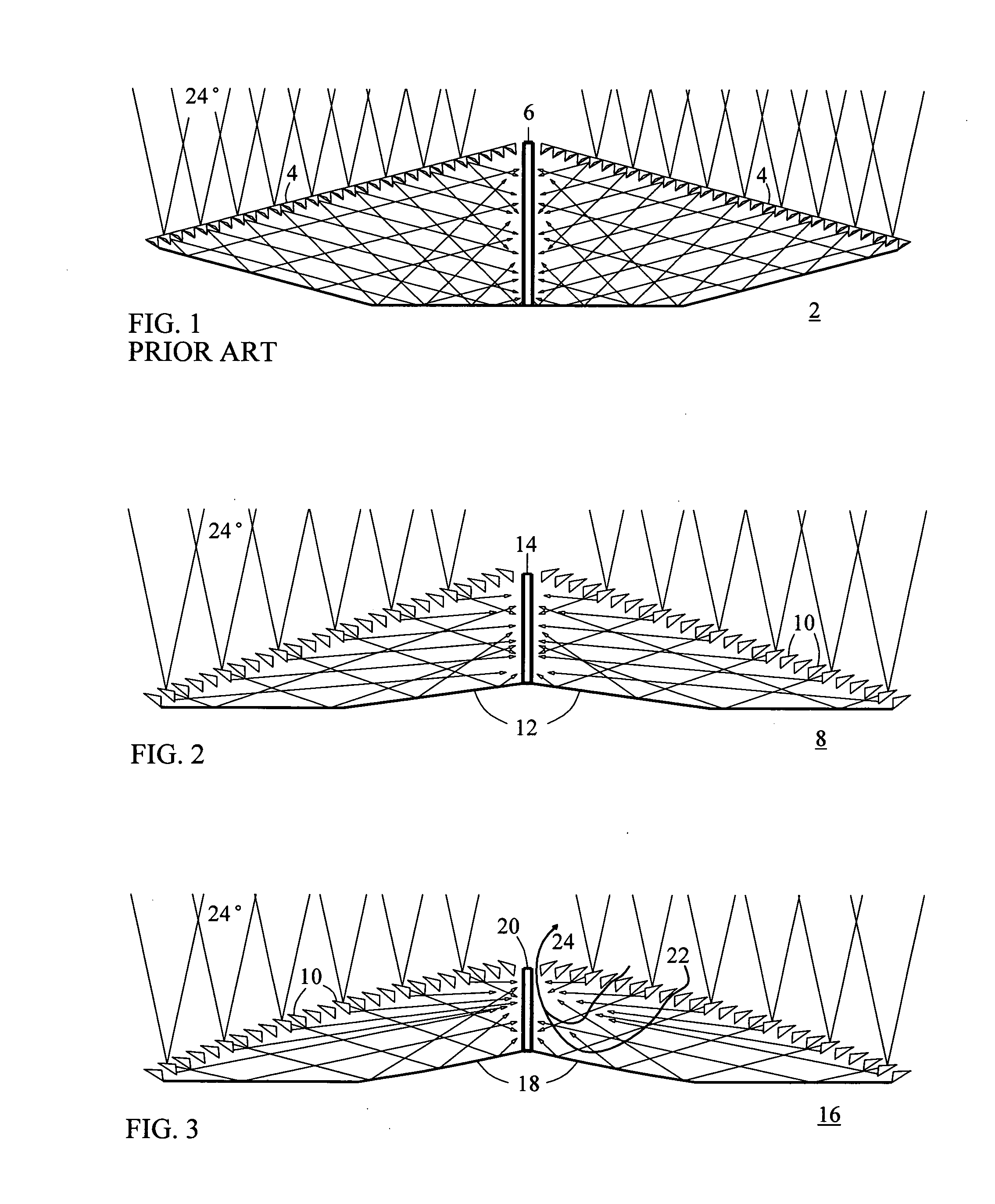 Solar Concentrating wedge, compact and ventilated