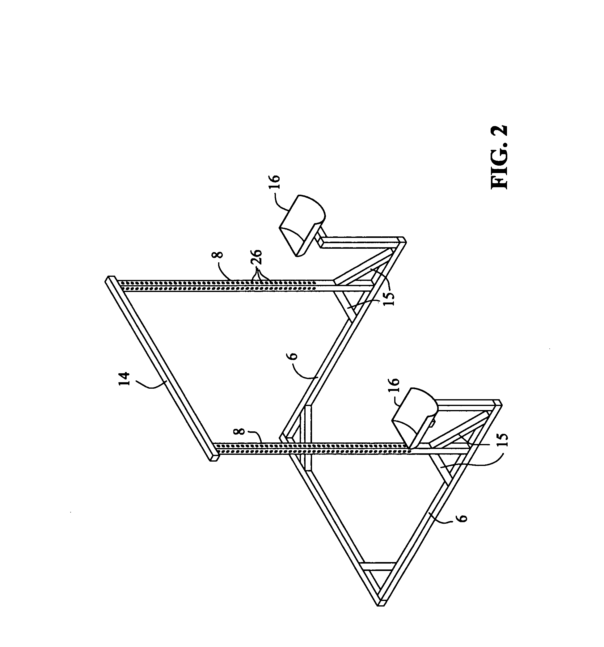 Spotter for use with dumbbell weights