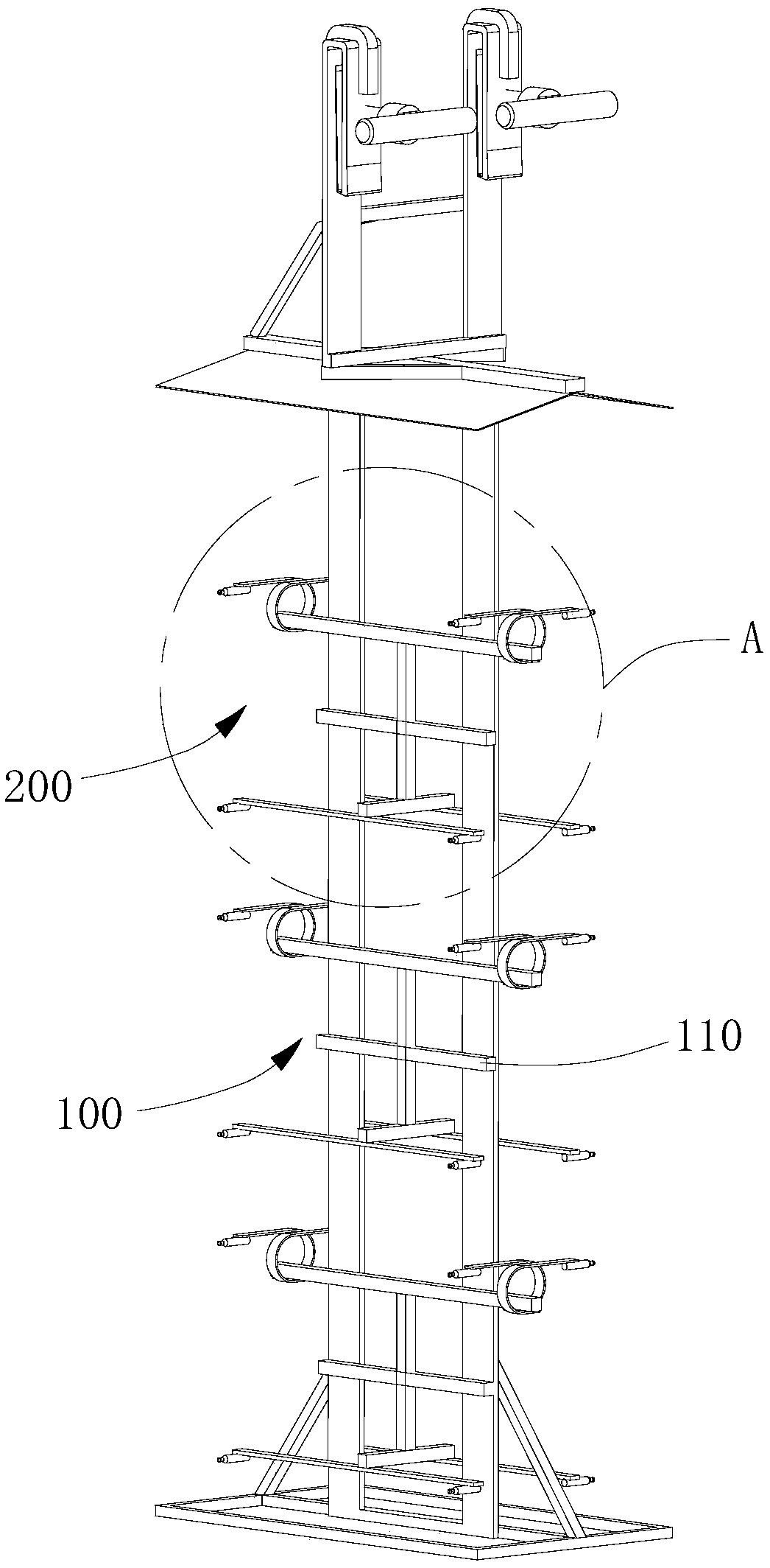Anode oxidization process conductive hanger