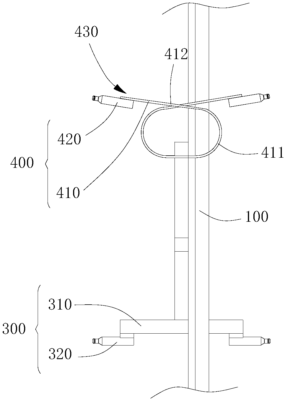Anode oxidization process conductive hanger