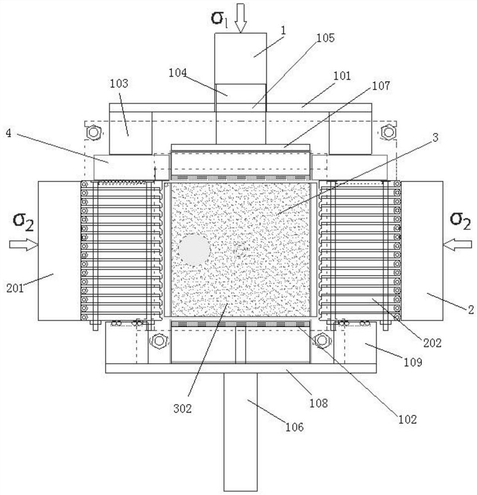 A Novel Hybrid Boundary True Triaxial Apparatus with Independent Loading in Three Directions