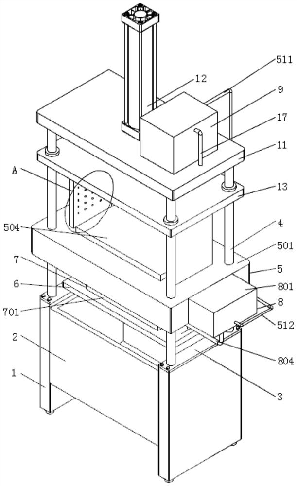 Automatic paper holder forming machine with flanging function