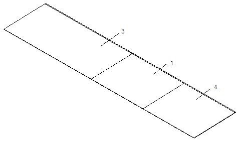 A method for manufacturing a combined steel component of a parallelogram side longitudinal beam and an inspection road