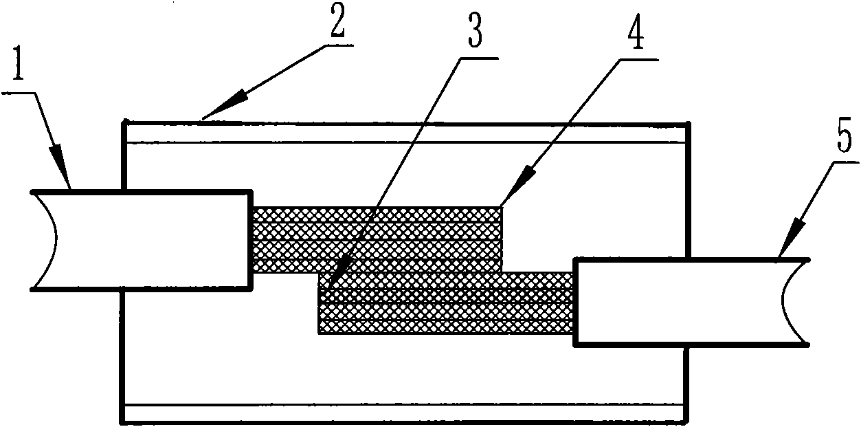 Glue immersion technological method for breaking capillarity of engine wiring harness