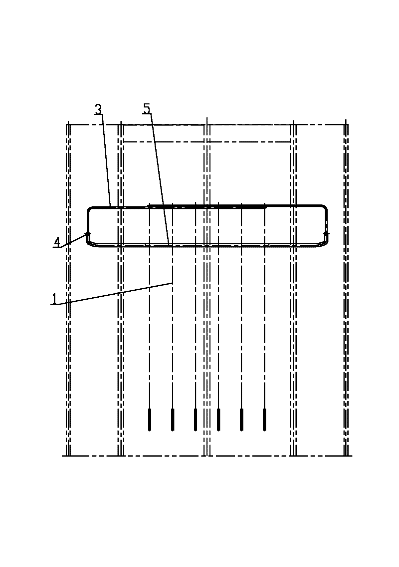 Arrangement structure for outlet pipeline of screen type superheater