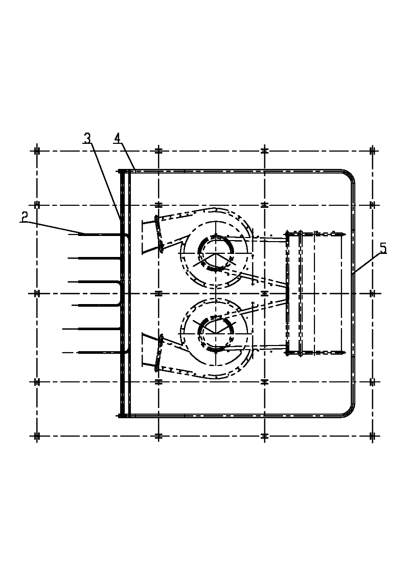 Arrangement structure for outlet pipeline of screen type superheater