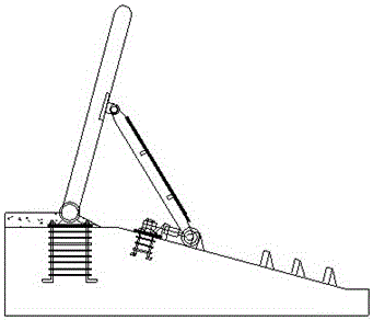 Cable-pulled miter dam