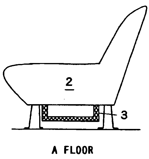 Safety device for service cart on passenger airplane