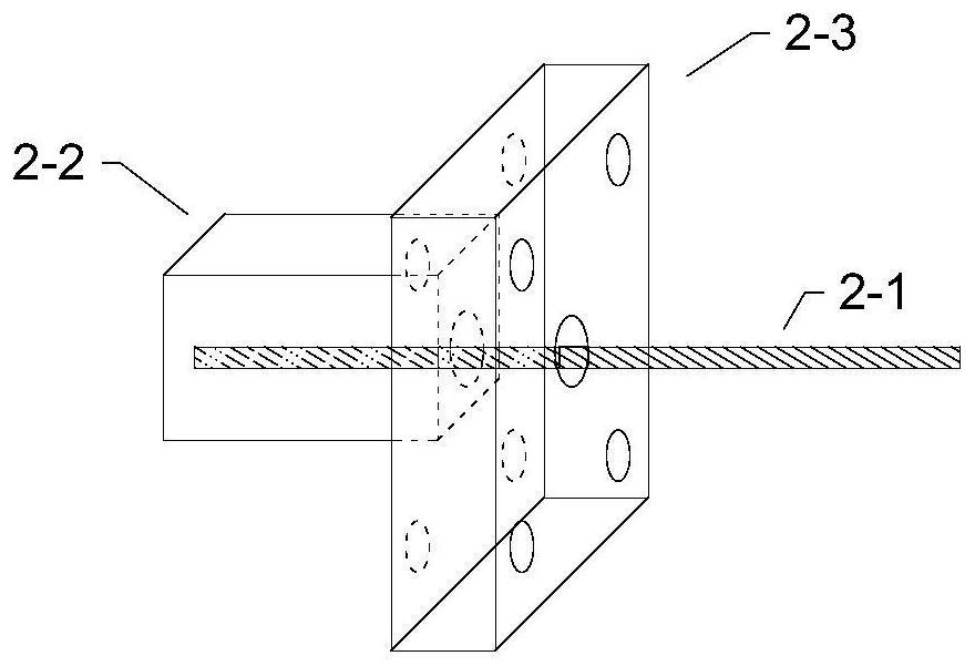 A device and method for testing the cooperative bearing performance of an anchor cable system