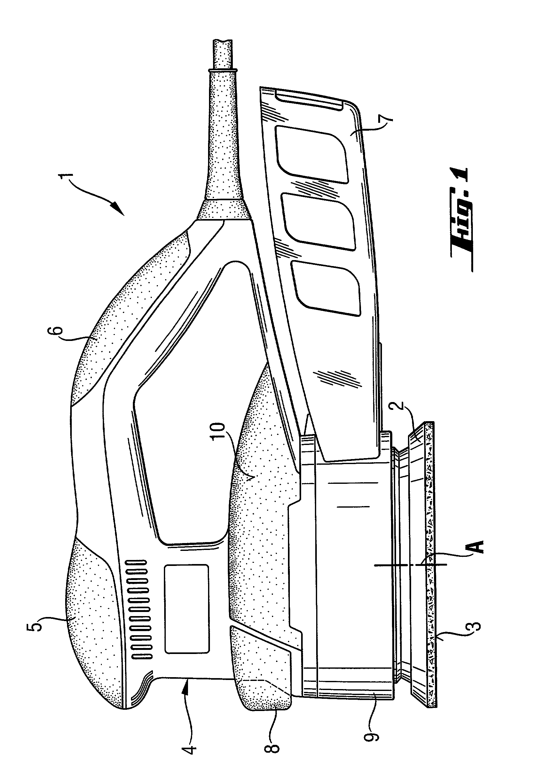 Hand-guided grinding or sanding device