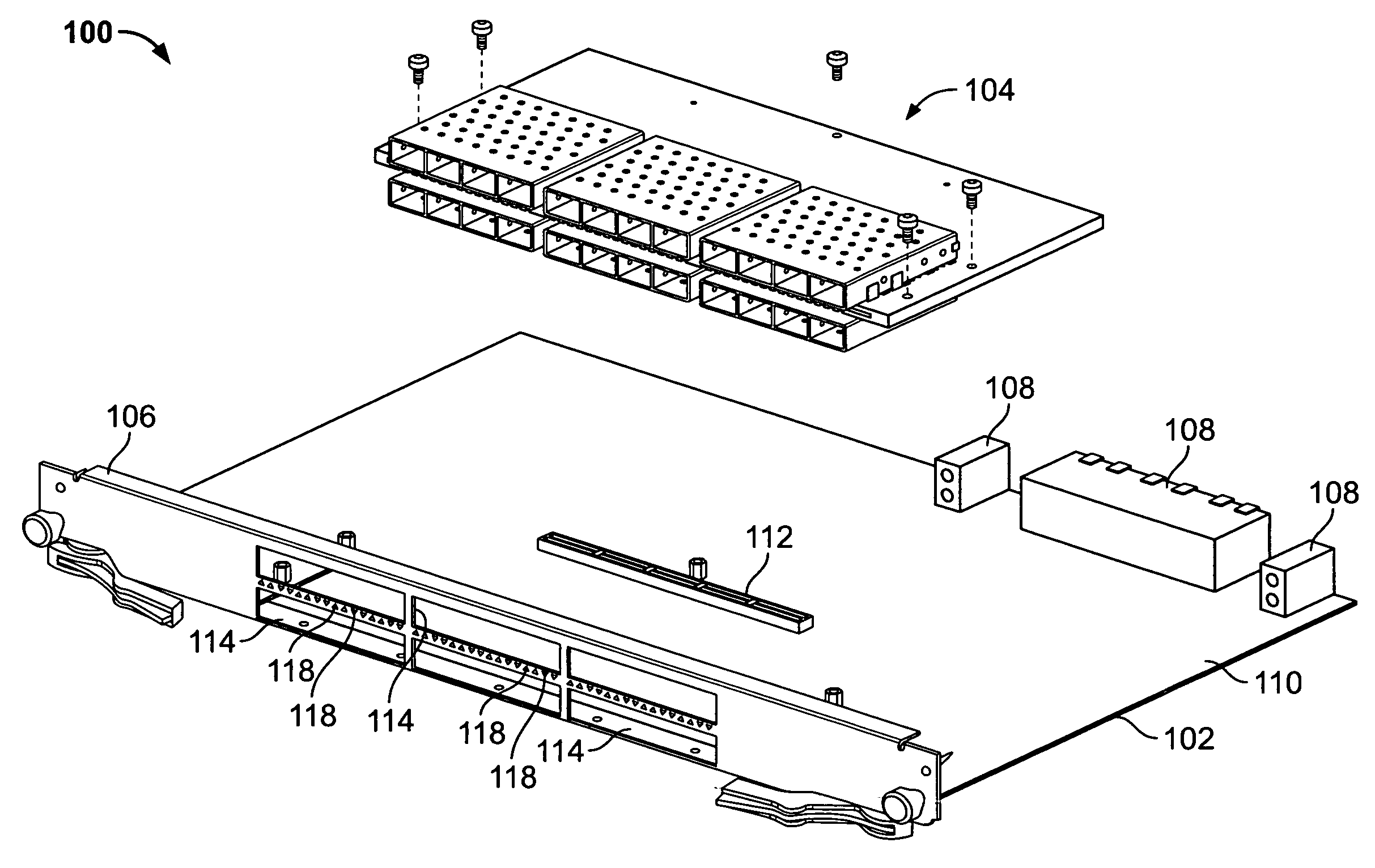 Circuit board assembly with light emitting element