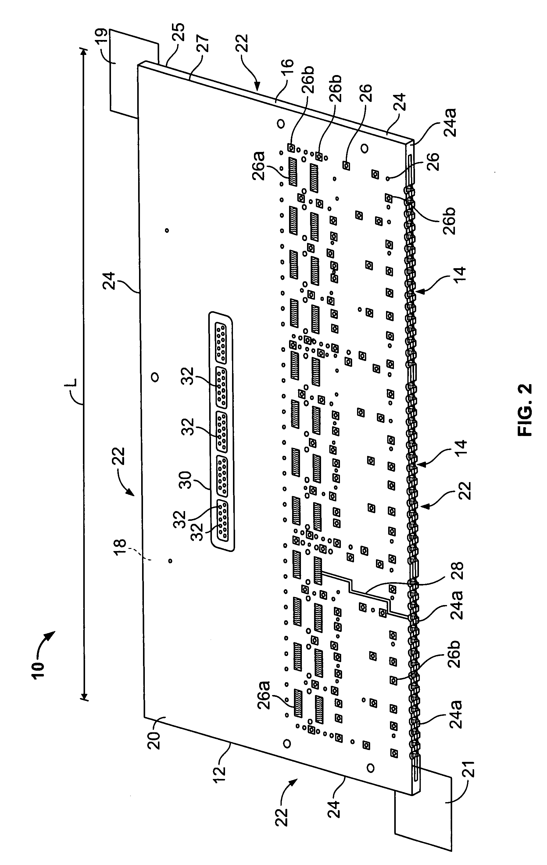 Circuit board assembly with light emitting element