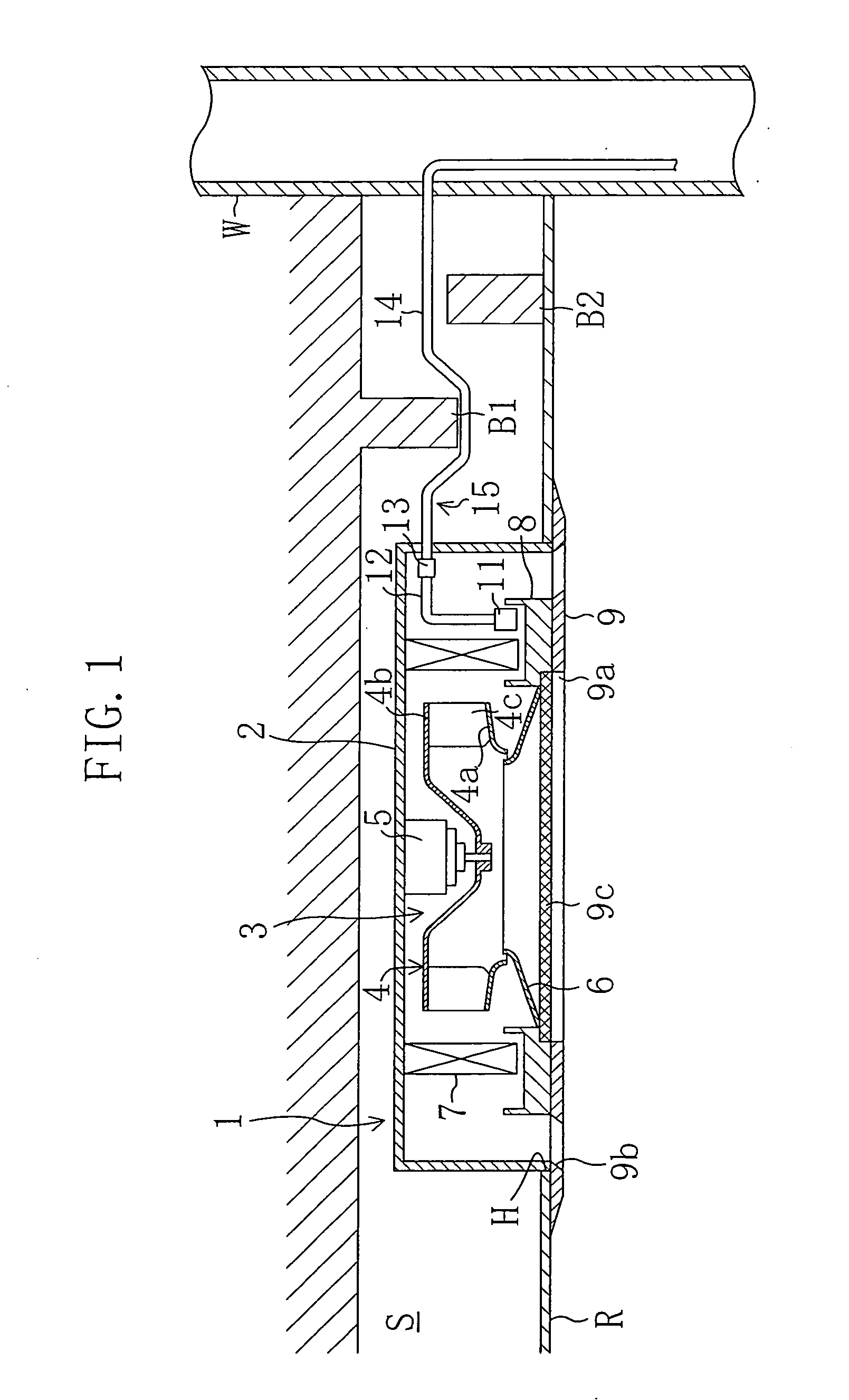 Drain water discharge structure for air conditioner