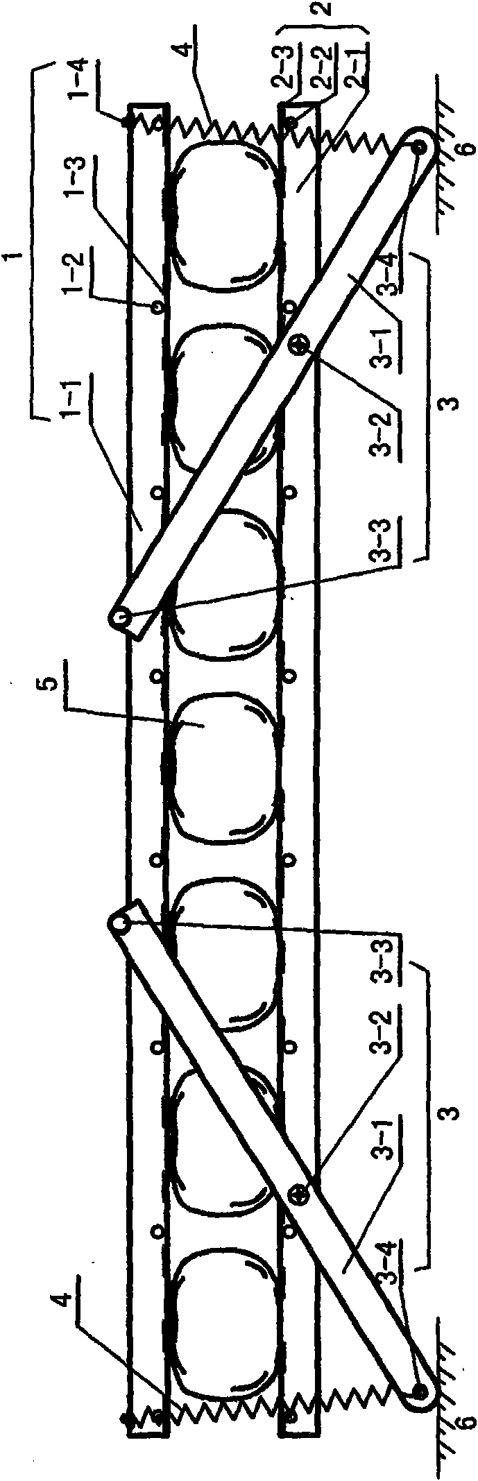 Vibration production method for dried persimmons with clamp and clamp thereof